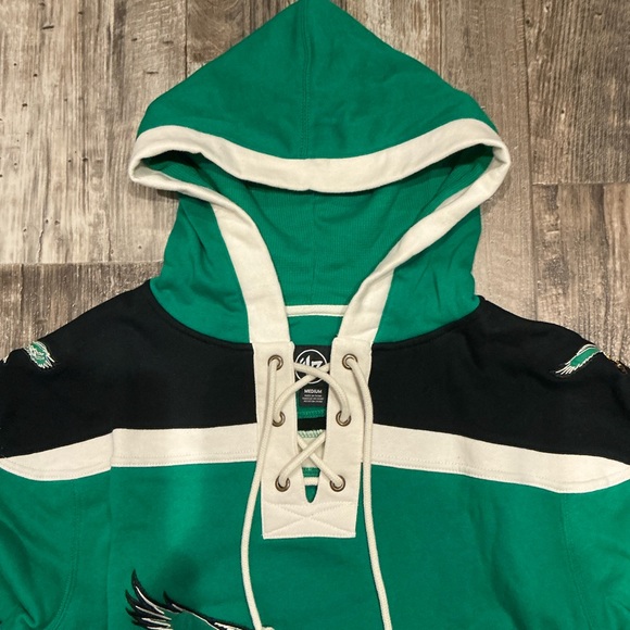 47 Brand Green and Black Hooded Sweatshirt Size Medium - Picture 5 of 16